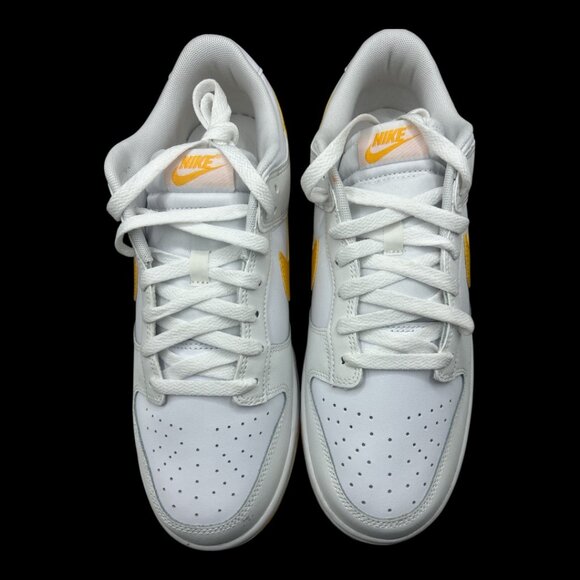NIKE Dunk Low Retro 'White University Gold' Sneakers Size 10.5 - Picture 3 of 9